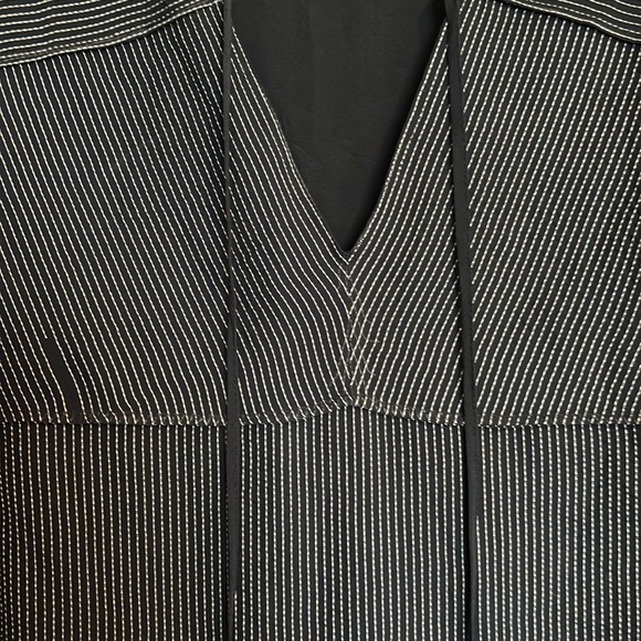 Rag & Bone women’s blue striped V neck long sleeve blouse size medium - Picture 3 of 8